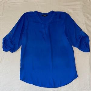 Cleo blue blouse with 3/4 length sleeves 💙